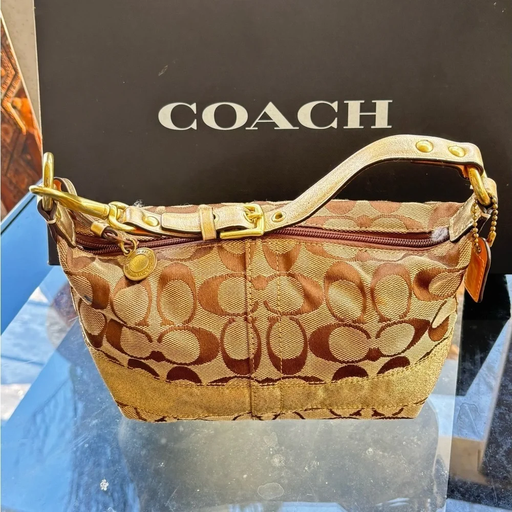 Coach Brown and Tan Women's Vintage Bag